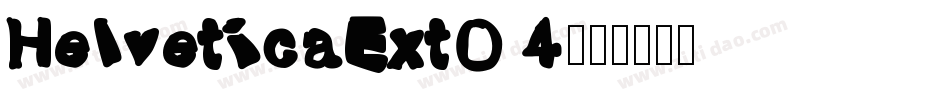 HelveticaExtO 4字体转换